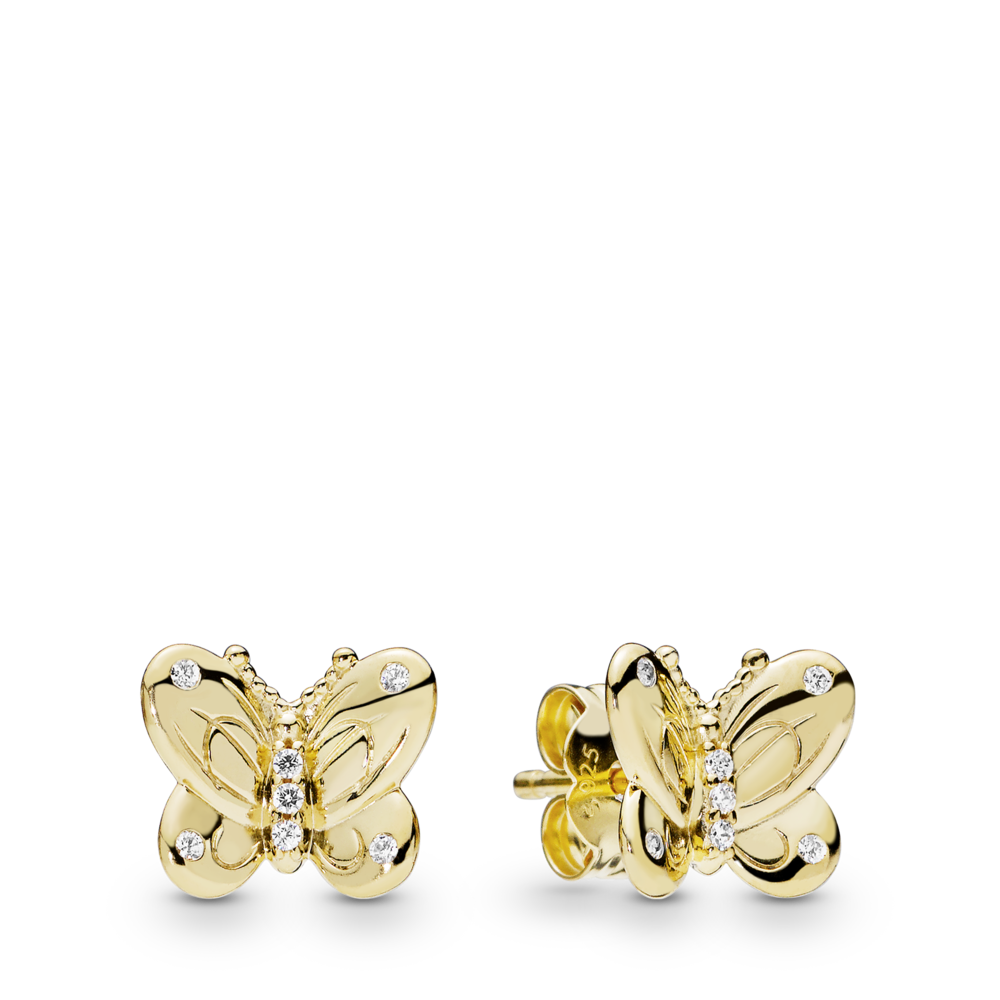 Pandora earrings deals butterfly