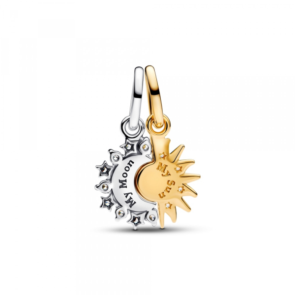 Splittable Sun & Moon Dangle Charm 