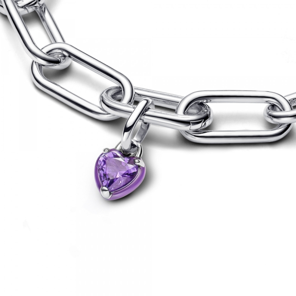 Pandora ME Purple Chakra Heart Mini Dangle Charm 