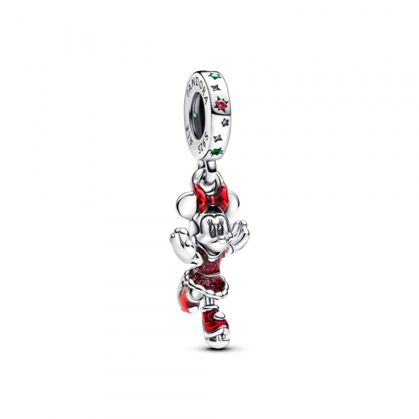 Minnie Mouse Ice Skating Dangle Charm 