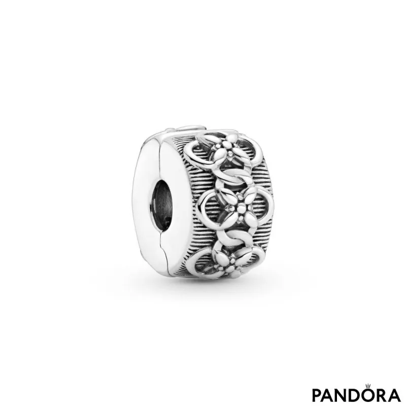 Flower Pattern Clip Charm | PANDORA