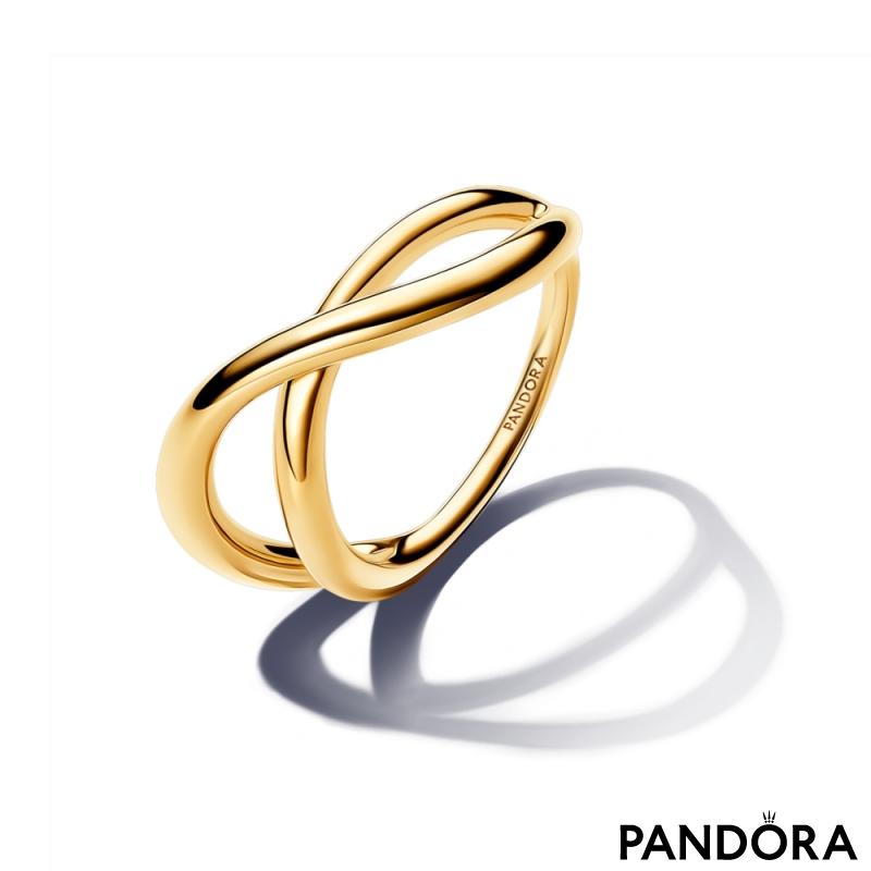 Organically Shaped Infinity Ring 