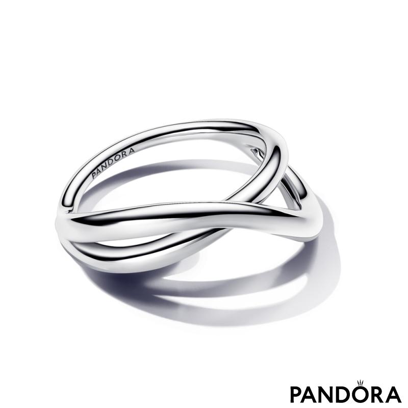 Organically Shaped Infinity Ring 